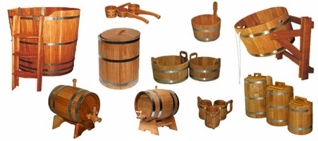 Изделия для бани из древесины