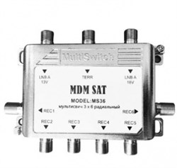 Мультисвитч пассивный MDMSAT MS-36(3x6) - фото 6402