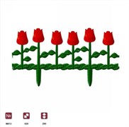 Ограждение "Цветник №1 - тюльпаны" 620мм*290мм