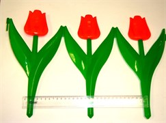Ограждение "Цветы - тюльпаны" 450*300мм (6шт)